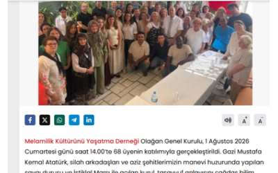 Melamilik Kültürünü Yaşatma Derneği’nin Çağdaş ve Kurumsal Vizyonu Haberini Oku’da